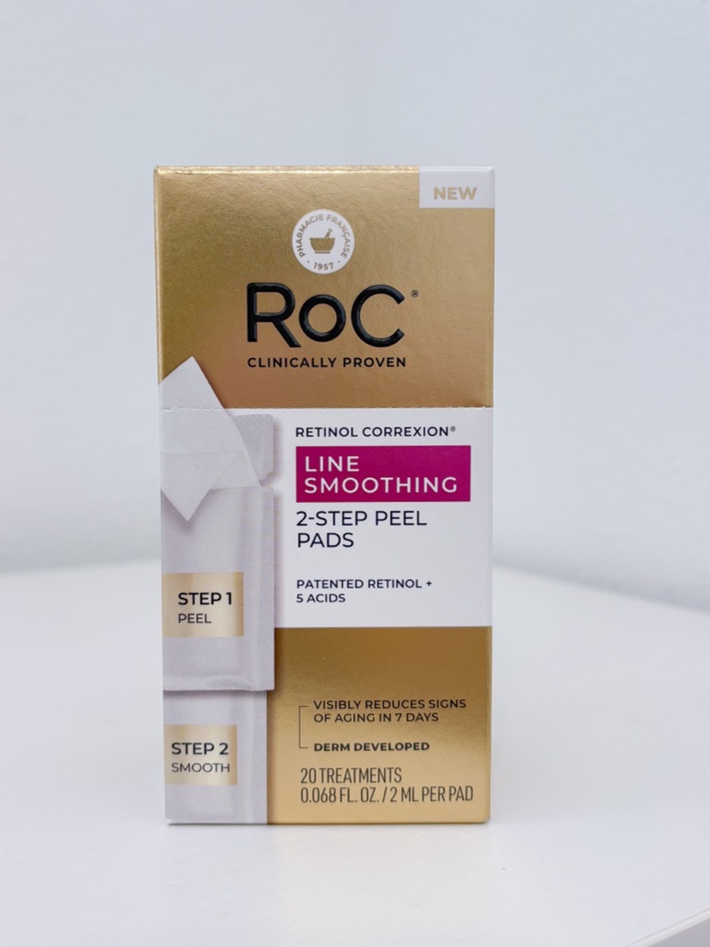 RoC Line Smoothing 2-Step Peel Pads (20 count)